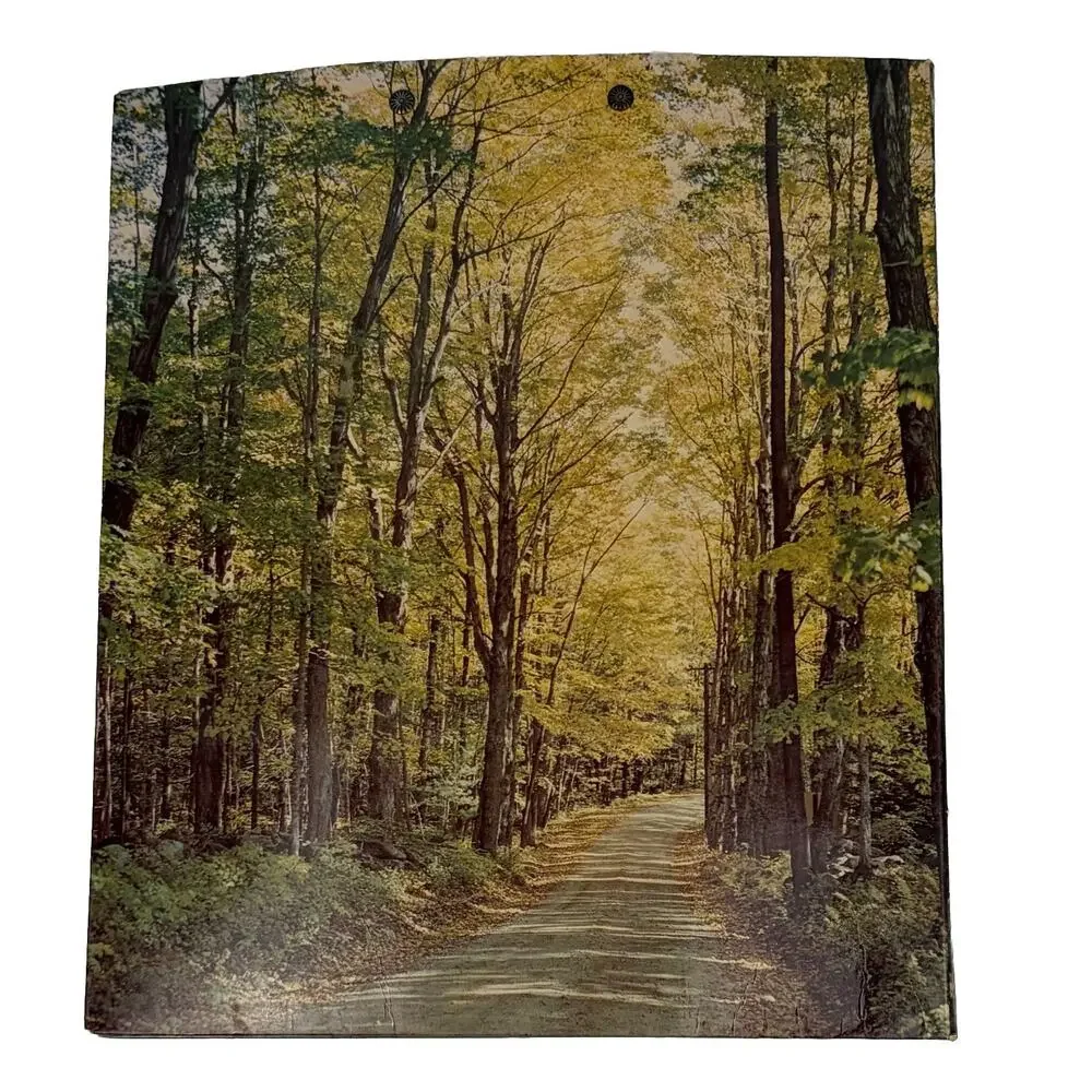 VTG 1978 Forest Botanical Colad Super Holder Folder School Binder Divider Pocket
